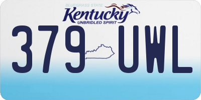 KY license plate 379UWL