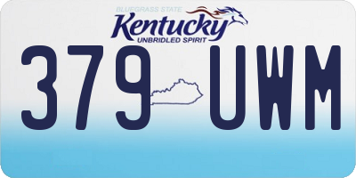 KY license plate 379UWM