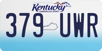 KY license plate 379UWR