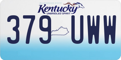 KY license plate 379UWW