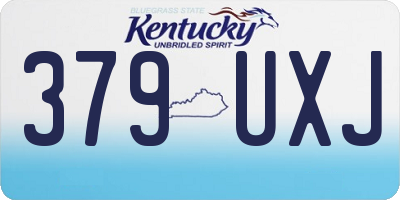 KY license plate 379UXJ