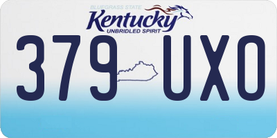 KY license plate 379UXO