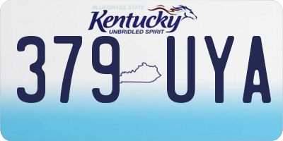 KY license plate 379UYA