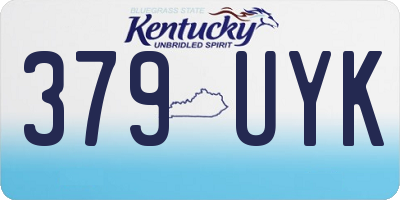 KY license plate 379UYK
