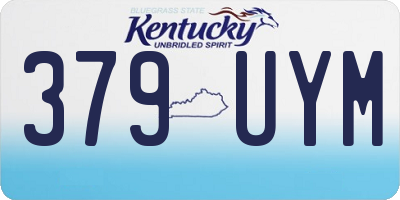 KY license plate 379UYM