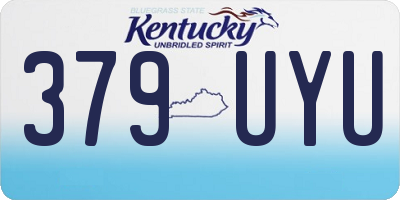KY license plate 379UYU