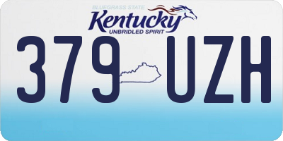KY license plate 379UZH