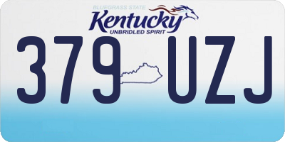 KY license plate 379UZJ