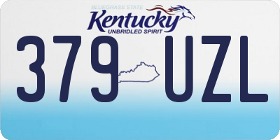 KY license plate 379UZL