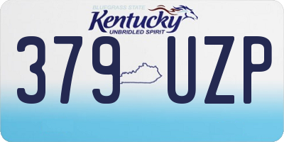 KY license plate 379UZP