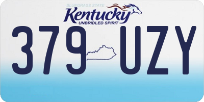 KY license plate 379UZY