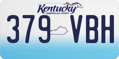 KY license plate 379VBH
