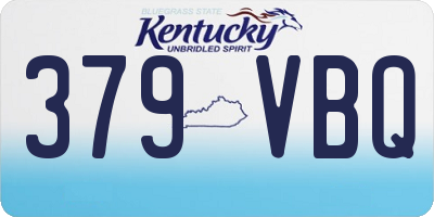 KY license plate 379VBQ