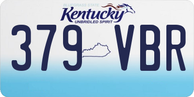 KY license plate 379VBR
