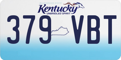 KY license plate 379VBT