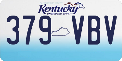 KY license plate 379VBV