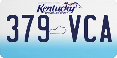 KY license plate 379VCA