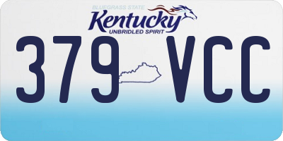 KY license plate 379VCC
