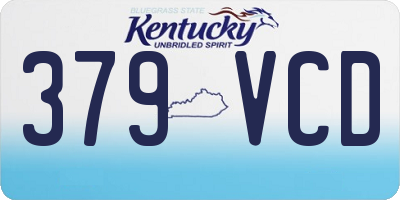KY license plate 379VCD