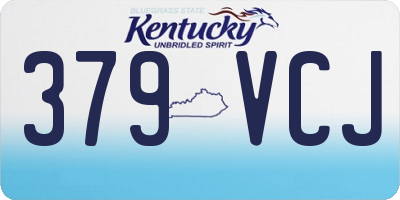 KY license plate 379VCJ