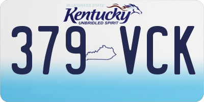 KY license plate 379VCK