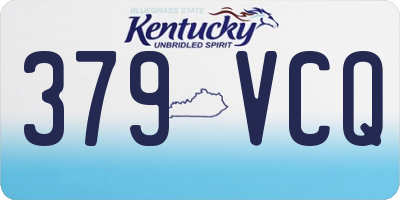 KY license plate 379VCQ