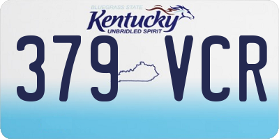 KY license plate 379VCR