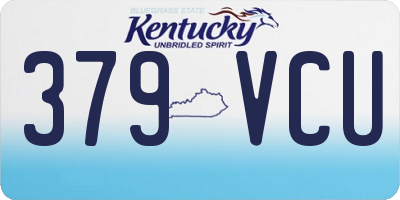 KY license plate 379VCU