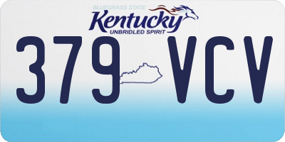 KY license plate 379VCV
