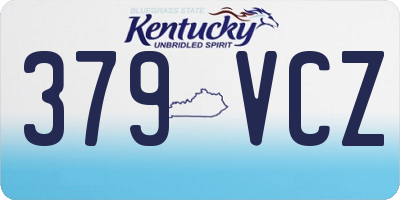 KY license plate 379VCZ
