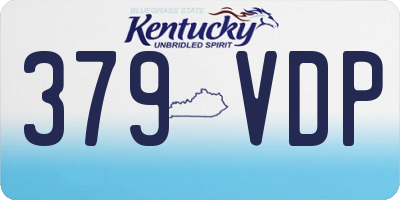 KY license plate 379VDP