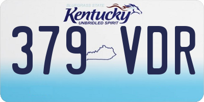 KY license plate 379VDR