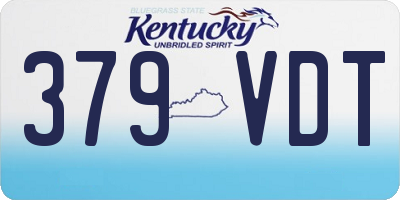 KY license plate 379VDT