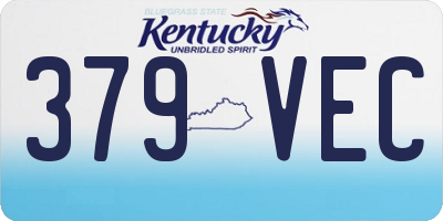 KY license plate 379VEC