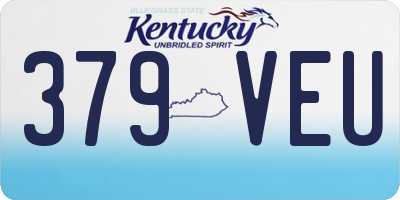 KY license plate 379VEU