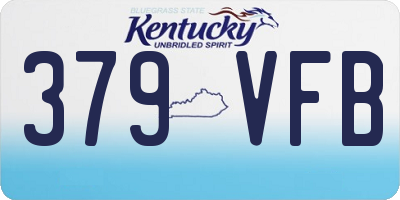 KY license plate 379VFB