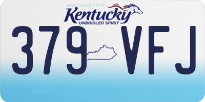 KY license plate 379VFJ