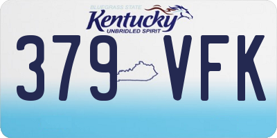 KY license plate 379VFK