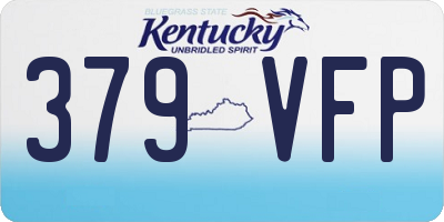 KY license plate 379VFP