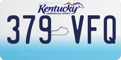 KY license plate 379VFQ