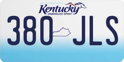 KY license plate 380JLS