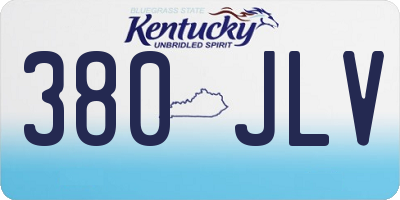 KY license plate 380JLV