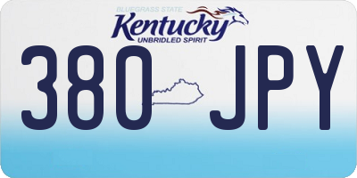 KY license plate 380JPY