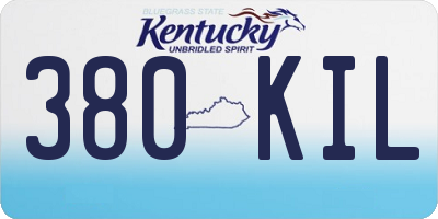 KY license plate 380KIL