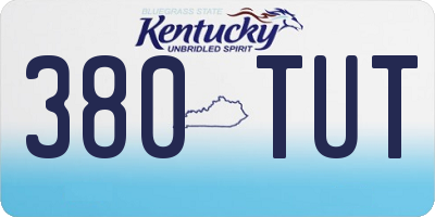 KY license plate 380TUT