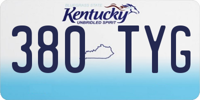 KY license plate 380TYG