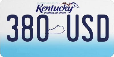 KY license plate 380USD
