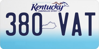 KY license plate 380VAT