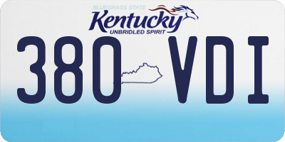 KY license plate 380VDI