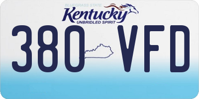 KY license plate 380VFD